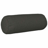 Cushion with Pillow HEERLEN 2 pcs Dark Grey Fabric - Front View