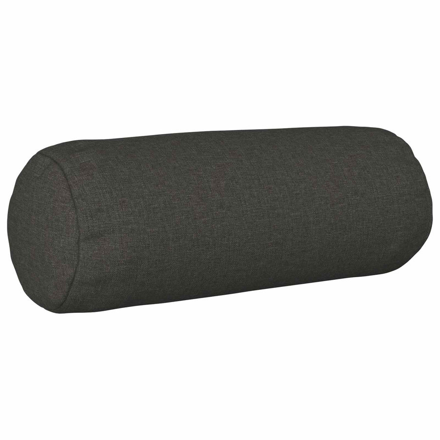 Cushion with Pillow HEERLEN 2 pcs Dark Grey Fabric