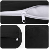 Cushion with Pillow HEERLEN 2 pcs Black Velvet - 45-Degree Angle