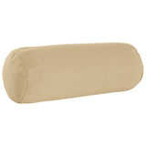 Cushion with Pillow HEERLEN 2 pcs Beige Polyester - Top-Down View