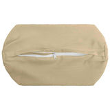 Cushion with Pillow HEERLEN 2 pcs Beige Polyester - Rear View