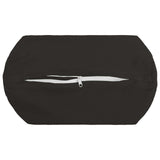 Cushion with Pillow HEERLEN 2 pcs Black Polyester - Top-Down View