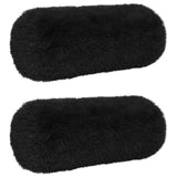 Cushion with Pillow HEERLEN 2 pcs Black PV Fleece
