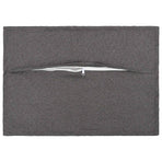 Cushion 2 pcs HOUTEN Light Grey 30 x 50 cm Faux Linen