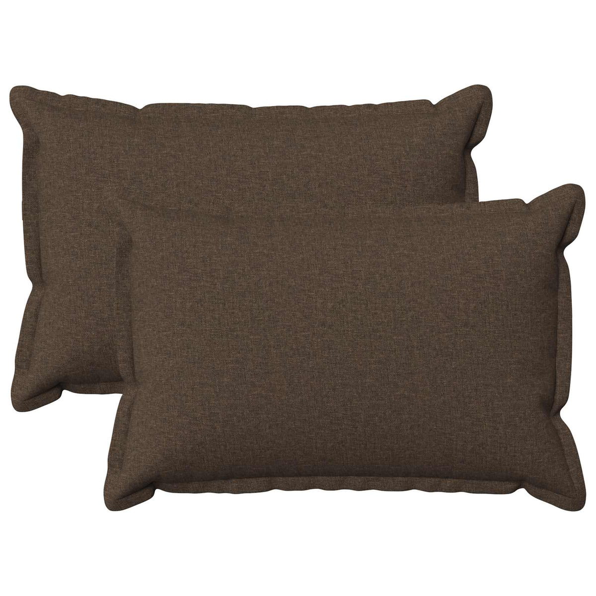 Cushion with Pillow HOUTEN 2 pcs Taupe Faux Linen