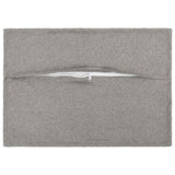 Cushion with Pillow HOUTEN 2 pcs Cloud Grey Faux Linen - Side View