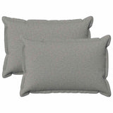 Cushion with Pillow HOUTEN 2 pcs Cloud Grey Faux Linen
