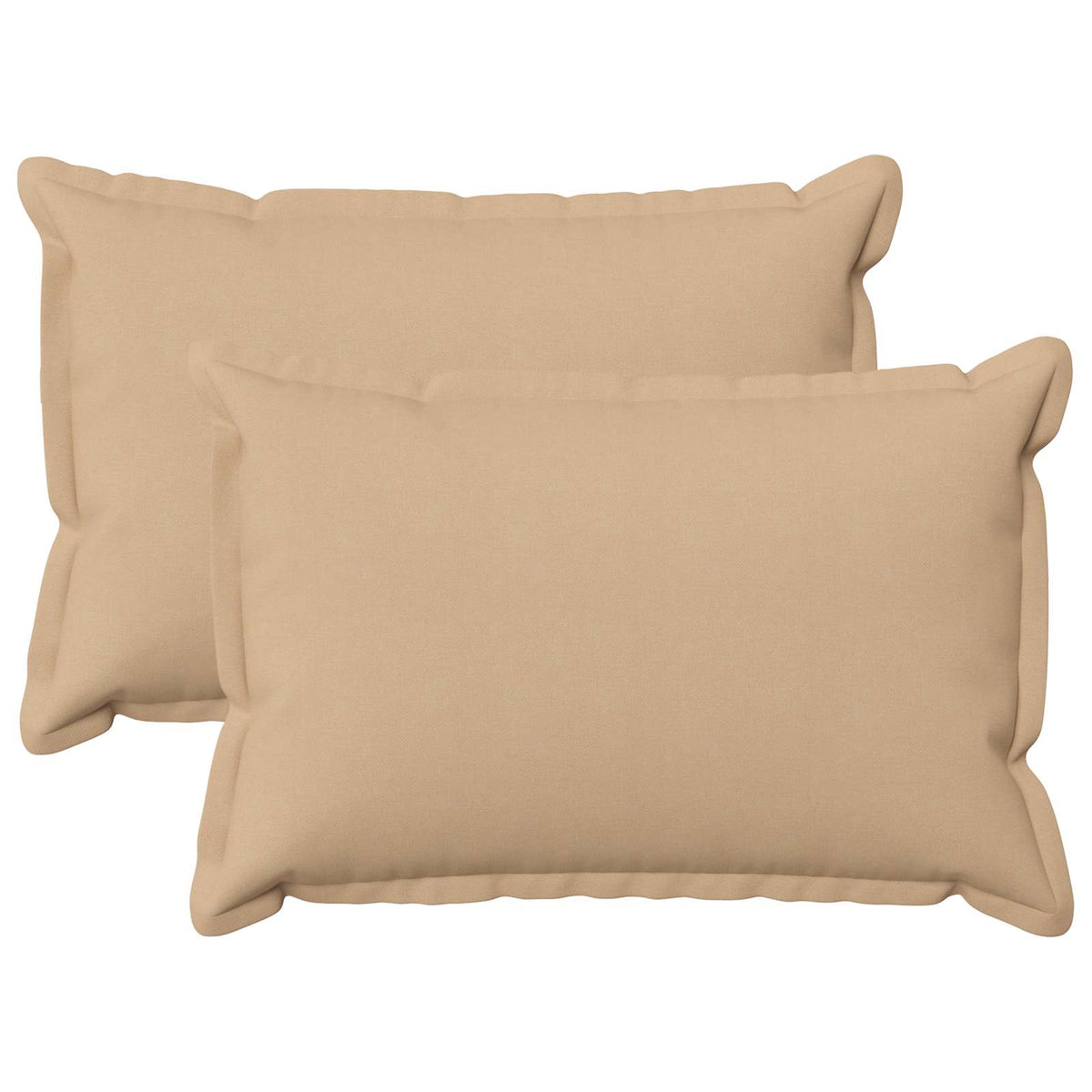 Cushion with Pillow HOUTEN 2 pcs Cream Faux Linen