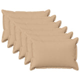 Cushion with Pillow HOUTEN 6 pcs Cream Faux Linen