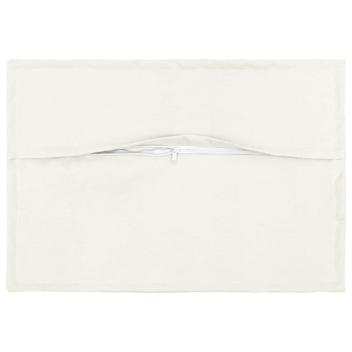 Cushion with Pillow HOUTEN 2 pcs White Faux Linen
