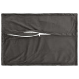 Cushion with Pillow HOUTEN 2 pcs Dark Grey Velvet - Side View