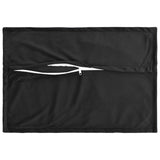 Cushion with Pillow HOUTEN 2 pcs Black Velvet - Side View