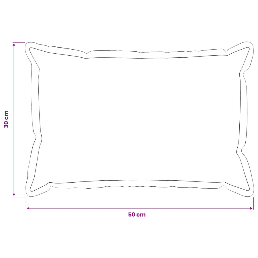 Throw Pillow 6 pcs HOUTEN Taupe 30 x 50 cm Flannel