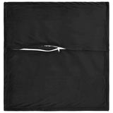 Cushion with Pillow HOUTEN 2 pcs Black Velvet - Top-Down View