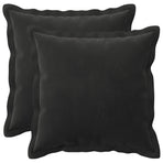 Cushion with Pillow HOUTEN 2 pcs Black Velvet