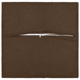 Cushion with Pillow HOUTEN 2 pcs Brown Faux Linen - Side View