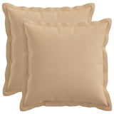 Cushion with Pillow HOUTEN 2 pcs Cream Faux Linen