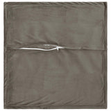 Cushion with Pillow HOUTEN 2 pcs Light Grey Velvet - Side View