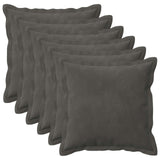 Cushion with Pillow HOUTEN 6 pcs Dark Grey Velvet