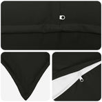 Cushion with Pillow HOUTEN 2 pcs Black Polyester
