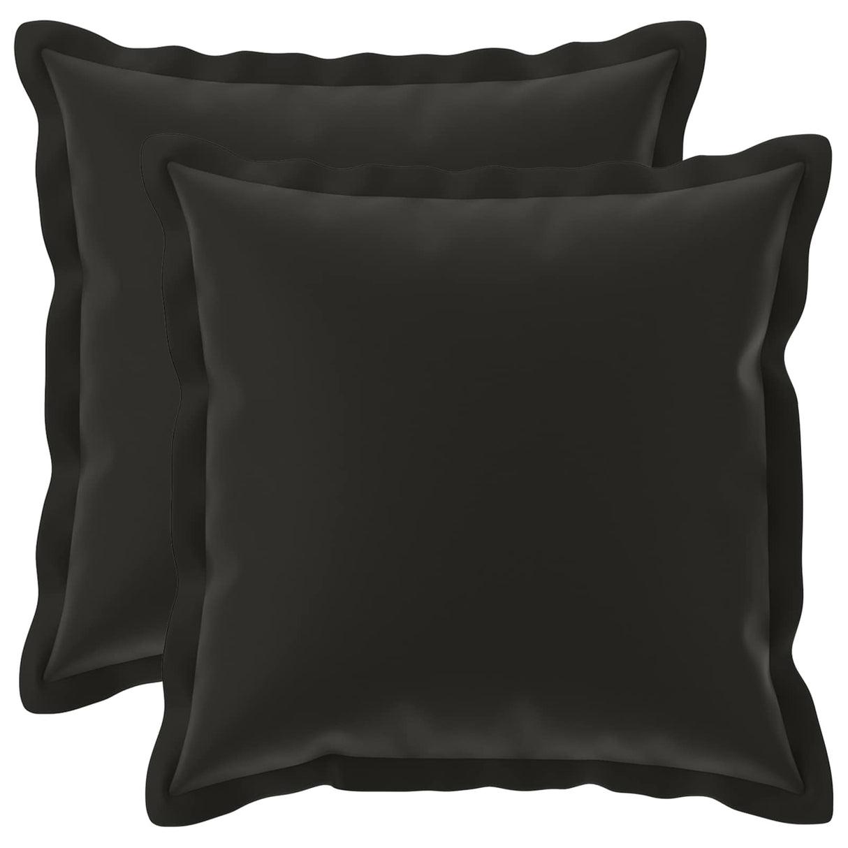 Cushion with Pillow HOUTEN 2 pcs Black Polyester