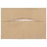 Cushion with Pillow HOUTEN 2 pcs Cream Faux Linen
