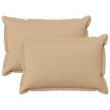 Cushion with Pillow HOUTEN 2 pcs Cream Faux Linen