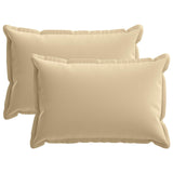 Cushion with Pillow HOUTEN 2 pcs Beige Polyester - Front View