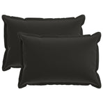 Cushion 2 pcs HOUTEN Black 40 x 60 cm Polyester
