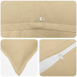 Cushion with Pillow HOUTEN 2 pcs Beige Polyester - Rear View