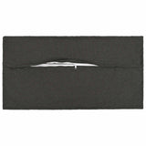 Cushion with Pillow HOUTEN 2 pcs Dark Grey Faux Linen - Side View