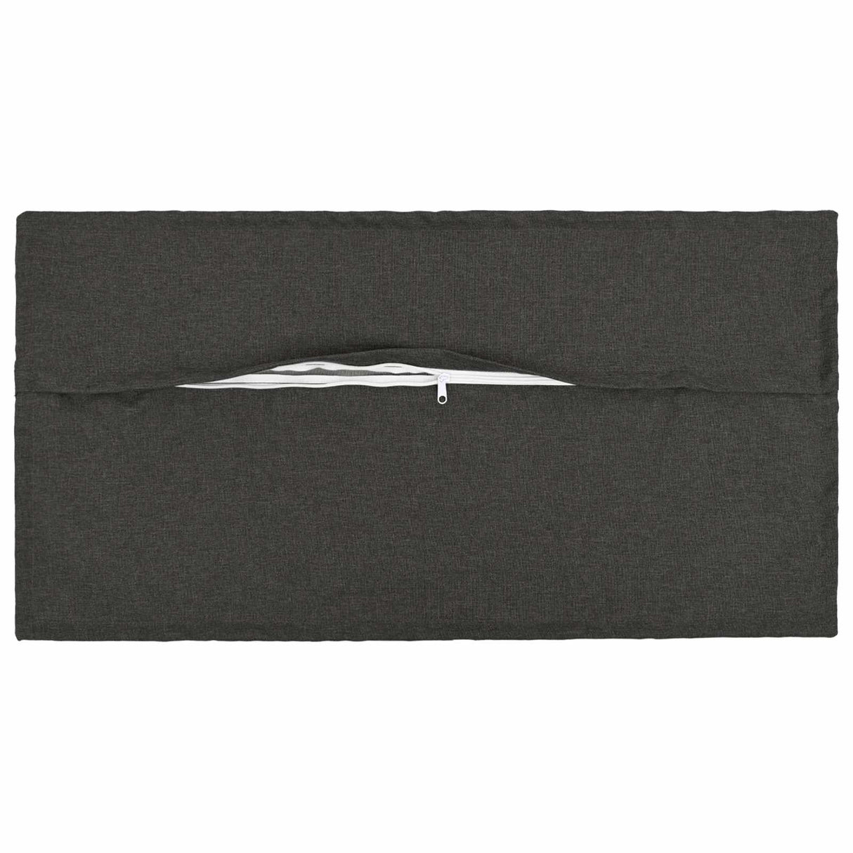 Cushion with Pillow HOUTEN 6 pcs Dark Grey Faux Linen
