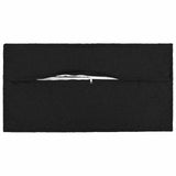 Cushion with Pillow HOUTEN 2 pcs Black Faux Linen - Side View