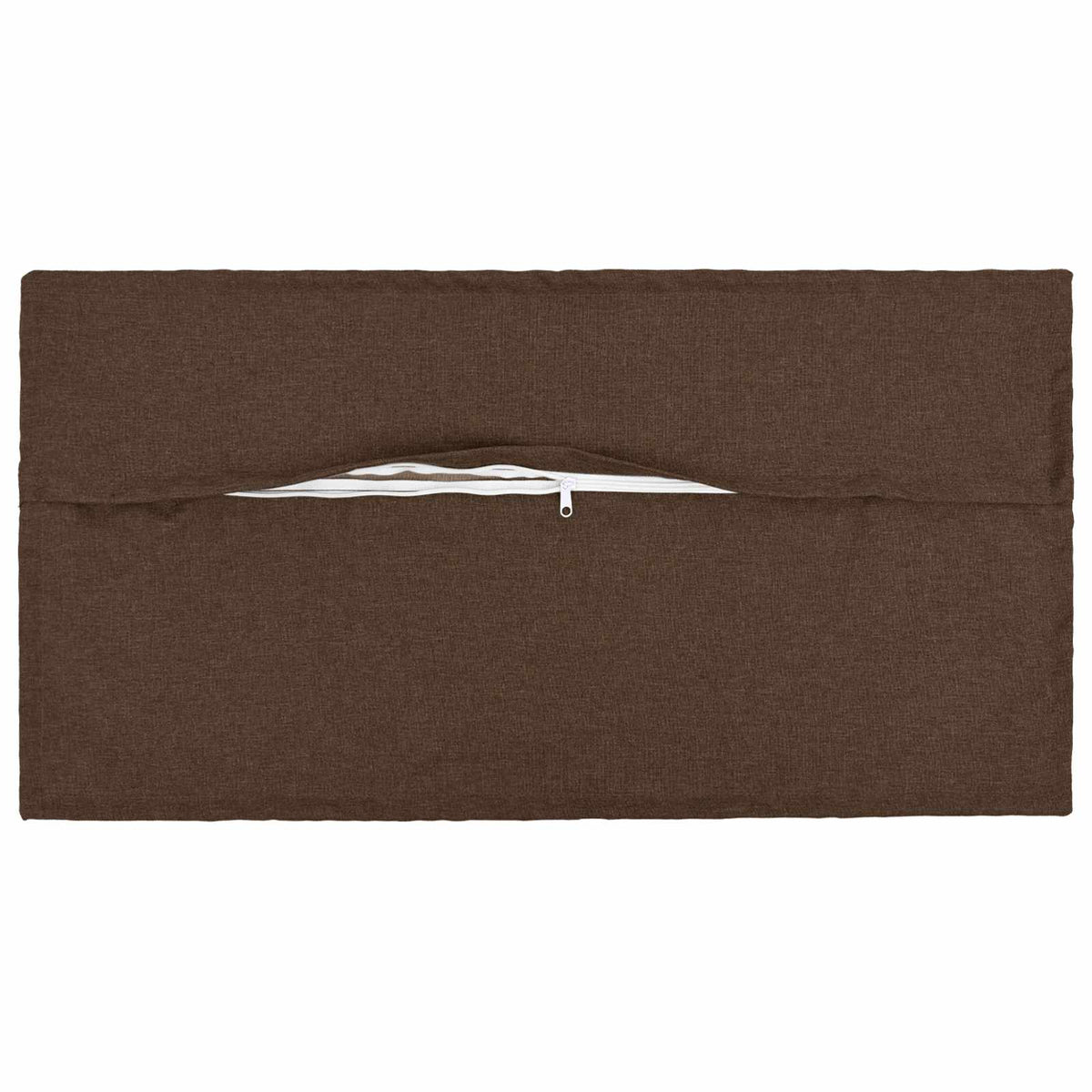 Cushion with Pillow HOUTEN 2 pcs Brown Faux Linen