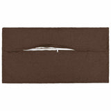 Cushion with Pillow HOUTEN 2 pcs Brown Faux Linen