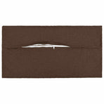 Throw Pillow 2 pcs HOUTEN Brown 40 x 80 cm Faux Linen