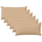 Cushion with Pillow HOUTEN 6 pcs Cream Faux Linen