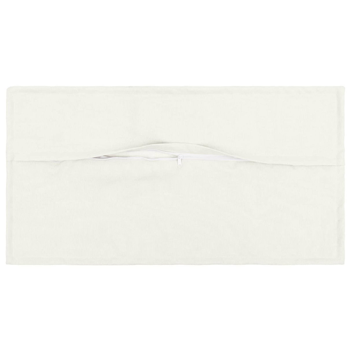 Cushion with Pillow HOUTEN 2 pcs White Faux Linen