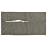 Cushion with Pillow HOUTEN 2 pcs Light Grey Velvet - Side View
