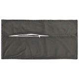 Cushion with Pillow HOUTEN 2 pcs Dark Grey Velvet - Side View