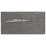 Cushion 2 pcs HOUTEN Dark Grey 40 x 80 cm Chenille Fabric