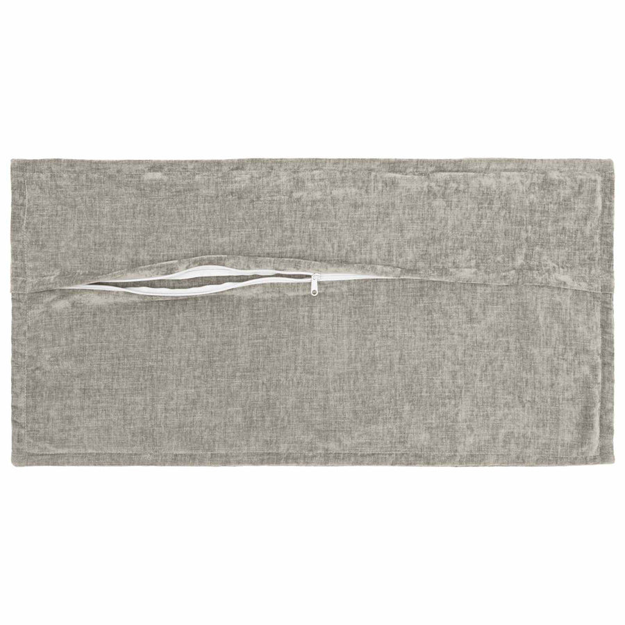 Throw Pillow 2 pcs HOUTEN Light Grey 40 x 80 cm Chenille Fabric