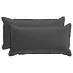 Cushion with Pillow HOUTEN 2 pcs Anthracite Polyester