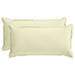 Throw Pillow 2 pcs HOUTEN Cream 40 x 80 cm Polyester
