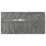 Throw Pillow 2 pcs HOUTEN Dark Grey 40 x 80 cm Flannel