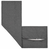 Cushion with Pillow HOUTEN Light Grey 40 x 145 cm Faux Linen