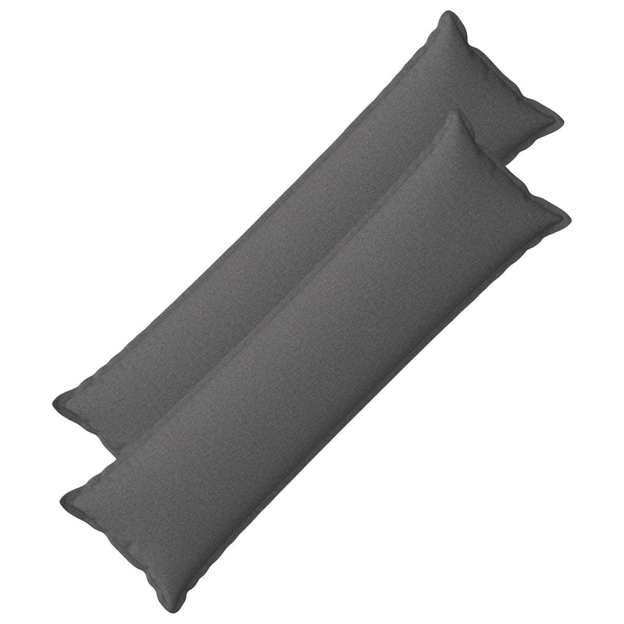 Cushion with Pillow HOUTEN 2 pcs Light Grey Faux Linen