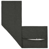 Cushion with Pillow HOUTEN Dark Grey 40 x 145 cm Faux Linen