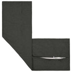 Throw Pillow 2 pcs HOUTEN Dark Grey 40 x 145 cm Faux Linen