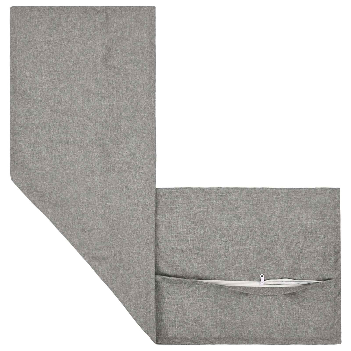 Cushion with Pillow HOUTEN 2 pcs Cloud Grey Faux Linen